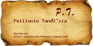 Pellionis Tanázia névjegykártya